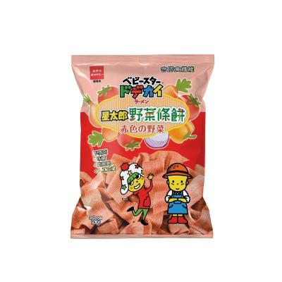 China OYATSU 80g Instant Red Vegetable Flavor Crispy Wide Ramen Snack for sale