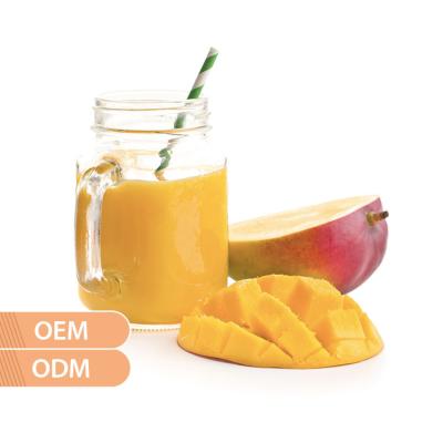 China OEM natural mango fruity syrup with pulp for mixing with drinks for sale