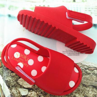 China Waterproof 2021 New Arrival Summer Hot Sale Girls PVC Jelly Sandal Shoes Cute Girl Open-toe Slides Slippers for sale