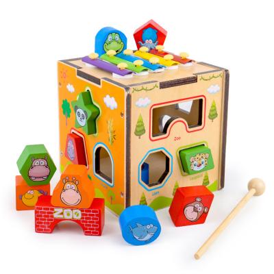 China Hot Selling Wood Shape Classic ASTM CPSIA New Piano Animal Box Intelligence Toy Popular Baby Educational Wooden Toy For Child for sale