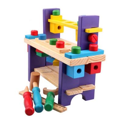 China Educational Wooden Nut Combination Kids Tools Wooden Tool Toys FIMDDT3 for sale