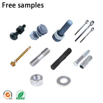 China Bridge Construction Black Carbon Steel Bolt With Gasket And Nut Hex Bolts With Carbon Steel Gasket Tied Flux Bolt for sale