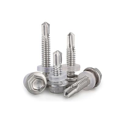 China Pan Self Drilling Roofing Screw Hot Dip Galvanized Self Drilling Screw Self Drilling Screw With Rubber Gasket for sale