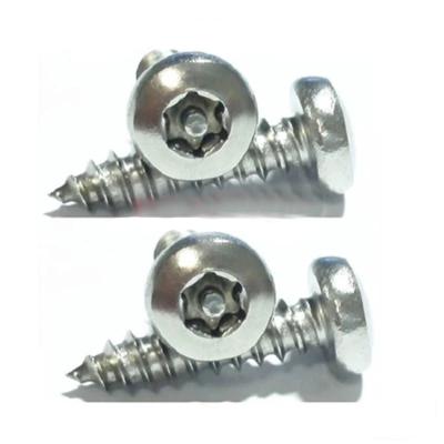 China Pan Countersunk Head Plum Blossom With Column Core Needle Tapping Screw Anti Theft Wood Screw for sale