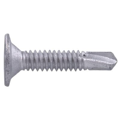 China DIN7982 Phillips Flat CSK Galvanized Flat Head Window Countersunk Tek Self Drilling Hylex Screw for sale