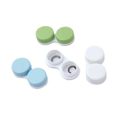 China Small cheap clear contact easy carry lens case for sale