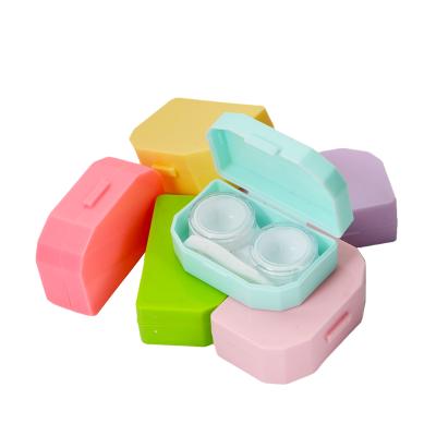 China Multi Customizable Easy Carrying Eye Contact Lenses Packaging Box ABS Animal Colored Boxes Show Lens Case for sale