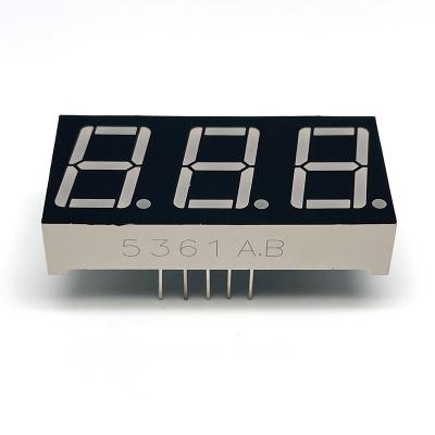 China Indoor/Outdoor Factory Developing 0.56 Inch 7 Segment Led Display 3 Digits Led Digital Display For Outdoor 7 Segment Signage Display for sale