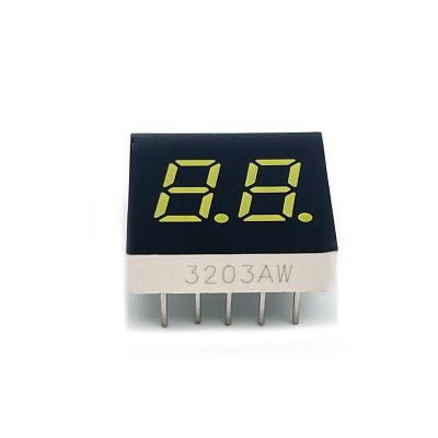 China Good Quality 0.3 Inch 3203aw White 7 Segment 2 Segment 2 Indoor Digits Led Digital Display for sale