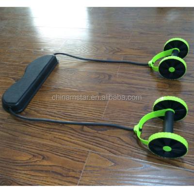 China High Quality Double Wheel Gym Fitness Abdominal Roller / Ab Wheel Exerciser Waist for sale