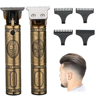 China Gorgeous Baldhead New Safety Men Rechargeable All Metal Engraving Hair Cut Cordless Machine Hair Trimmer For Men for sale