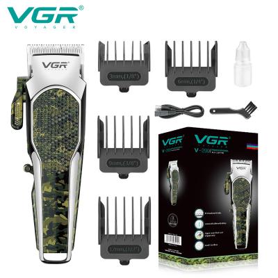 China Car Vgr V299 Hair Trimmer For Men Clipper With Camouflage Printing USB Hair 2000mah Large Battery for sale