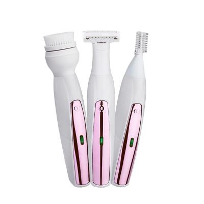 China 3in1 Hotel Leg Arm Hotel Hair Removal Thigh Bikini Painless Hair Trimmers Ladies Painless Girls Women Electric Shaver Pubic Hair Trimmer for sale