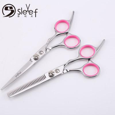 China Factory price high quality thin broken hairscile stainless steel thinning hairdressing scissors flat border scissors scissors for sale