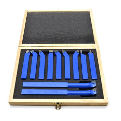 China 11 Pcs Tungsten Carbide Cranked Welded Turning Tip Turning And Facing Lathe Tools for sale