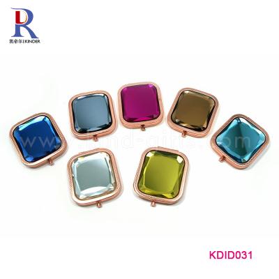 China Durable Make Your Own Brand Compact Mirror Hot Sale Diamond Shape Cosmetic Mirror for sale