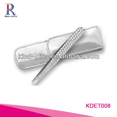 China Eyebrow 2013 Most Fashionable Bling Rhinestone Diamond Slanted Tweezers Supplier|Factory|Manufacturer for sale