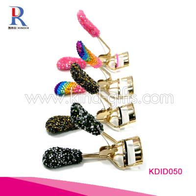 China Popular Top Quality Rhinestone Bling Eyelash Curlers Bling Diamond Inlaid Eyelash Curler for sale