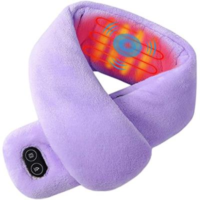 China Soft 3 Level Adjustable Temperatures USB Heated Soft Fleece Electric Warm Scarf Men Women Cotton Neck Scarf And Neck Massager for sale