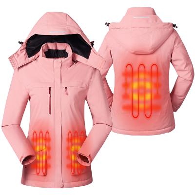 China Waterproof Men Women USB Electric Heating Shirt Heated Coat Trekking Anti-fouling Waterproof Jacket Increasing Ski Jackets Climbing for sale