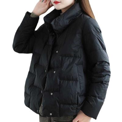 China Wholesale Sidiou Breathable Group Support-collar Cotton Jacket New Coated Women Winter Loose All-match Padded Short Bubble Coat for sale