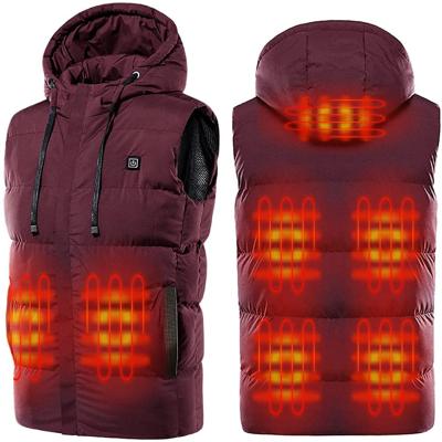 China QUICK DRY USB Heated Vest With Warm Electric Heating Men Rechargeable Heated Winter Power Bank Vest Vest For Outdoor Ski Hiking for sale