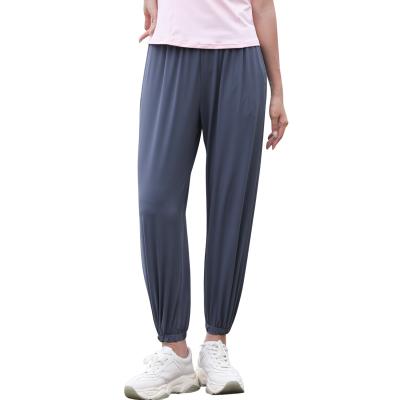 China Anti-Wrinkle Sidiou Group UPF50+ UV Protection Pants Loose Quick Dry Women's Ice Silk Breathable Pants Running Sports Wide Leg Pants for sale