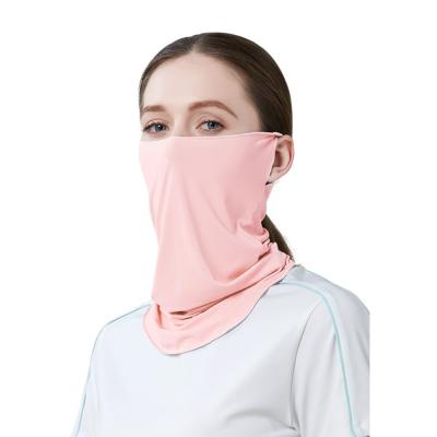 China Casual Soft Breathable Outdoor Recycling Silk Hanging Cuff Face Neck Cover Ear Cover Ice Dustproof Anti-UV Blanket for sale