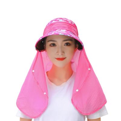 China Wholesale Women Casual Two In One Adjustable Sports Hat Sun Visor Sun Hat Flower Print Sun Hat Travel UV Protection for sale