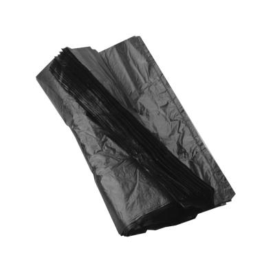 China Manufacturer Wholesale Recyclable Black Disposable Polyethylene Handle Garbage Kitchen Plastic Garbage Bag for sale