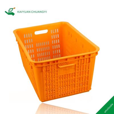 China Stocked Cheap Delivery Injection Molding Small Plastic Baskets Storage Crate for sale