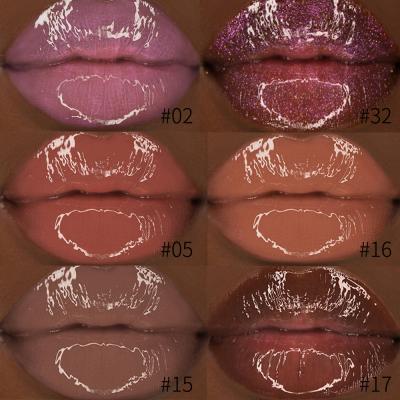 China Hot Selling Liquid Private Label Waterproof Logo Shiny Glitter Clear Lipgloss Custom 63 Colors Free Shimmer Lip Gloss for sale