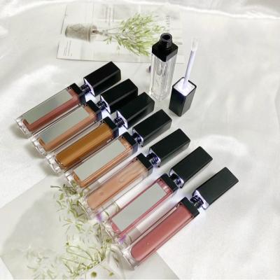 China Wholesale High Quality Waterproof Top Led Lip Gloss Vendor Private Label Matte Lipgloss Liquid Lipstick with Light and Mirror for sale