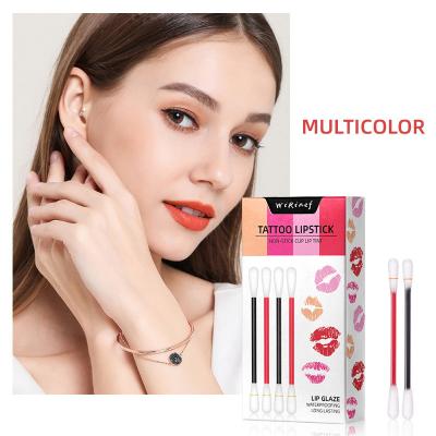 China Wateproof New Arrive Long Lasting Cotton Pad Lip Tint Tattoo Lipstick Cigarette Lipstick Matte Set For Makeup for sale