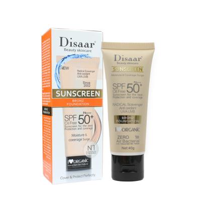 China Prevent Basking In Disaar High Quality SPF 50 Sun Block Cream Private Label Whitening Sunblock Sunscreen Lotion Sunscreen Cream for sale