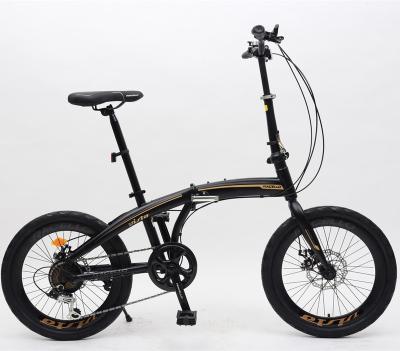 China Outdoor Black Steel Foldable Bicycle 20inch Street Alloy Steel Popular Folding Bike Bicycle 20inch For Sale for sale