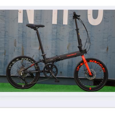 China New Popular Outdoor Street Bike Manufacturer 20inch Alloy Foldable Bike Alloy Steel Folding Model Bicycle for sale