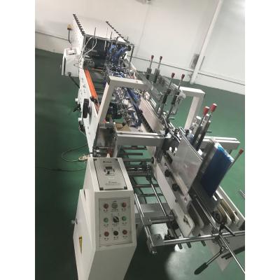 China ZH-800 Commodity Carton Box Folder Gluer Machine / Straight Line Automatic Carton Folding Gluing Machine for sale