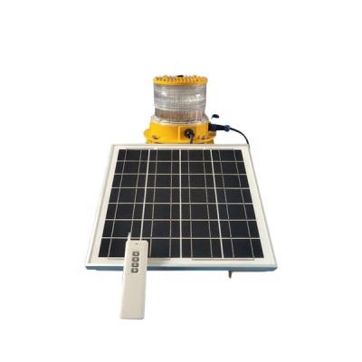 China Die-cast TY2KS-R Aviation Aluminum Single Solar Powered Obstruction Light with Remote Controller, Aviation Obstruction Lamp for sale