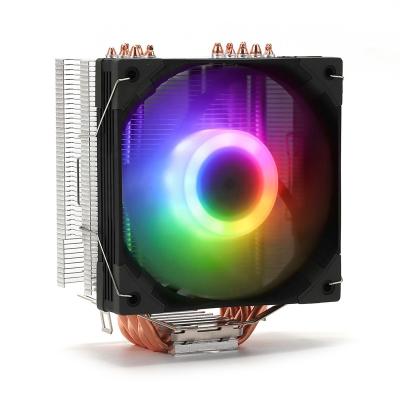 China 120MM CPU Cooler 1151 ARGB LED Light 4 Heat Pipe CPU Cooler for PC Case or CPU for sale