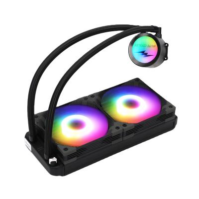 China CPU Computer Case Fan 12V Water Radiator 120mm PWM 4 Pin RGB Fan China Metal Fan for sale