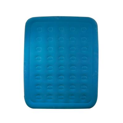 China Portable High Quality Comfortable Coil Assembling PVC Air Mattress Sleep Pad Inflatable Camping Air Bed for sale