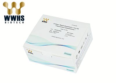 China Bluts D-Dimer-Diagnoseausrüstung schnellen Test-Kit IFA Colloidal Golds IVD zu verkaufen