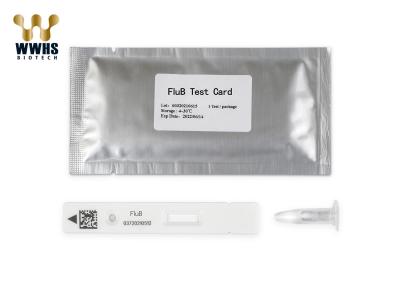 China FluB Rapid Test Kit IFA High Sensitivity Colloidal Gold IVD Diagnostic for sale