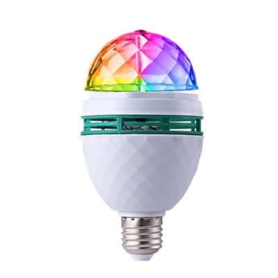 China 3W E27/B22 RGB DJ Auto Rotating Stage Bar Party LED Bulb Crystal Ball Disco Party Stage Led Lamps for sale