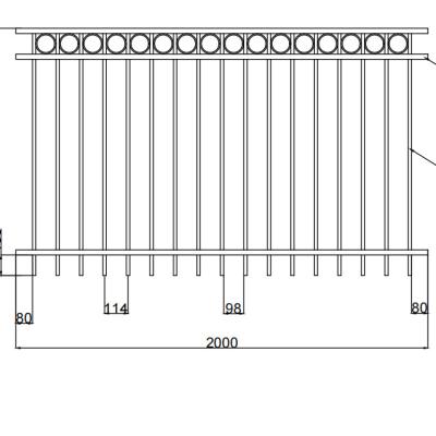 China Easily Assembled Metal Steel/Aluminum Steel Fence Barrier/Iron Fence Barriers Galvanized Pen Fence Panel Decorative Pool Garden Fencing for sale