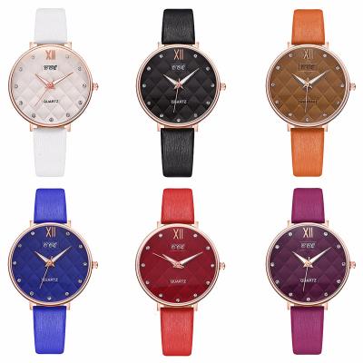 China Gfit Leather Dress Montre Femme Ladies Clock Simple Designer Rhinestone Women Water Resistant Casual Romantic Starry Sky Wrist Watch for sale