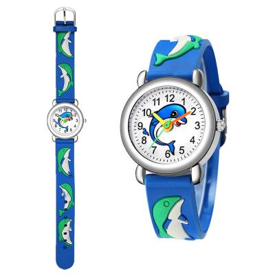 China New Cute Quartz Watch Water Resistant Children's Watch Dolphin Boys And Girls Elementary Gift Watches Wholesale for sale