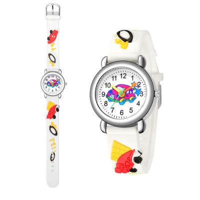 China New Water Resistant Flamingo Kids Watches Girl Silicone Candy Color Cartoon Strap Child Quartz Rubber Wrist Watch for sale