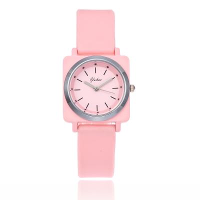 China New Water Resistant Silicone Candy Color Student Watch Girls Clock Fashion Flamingo Watches Kids Wrist Watch for sale